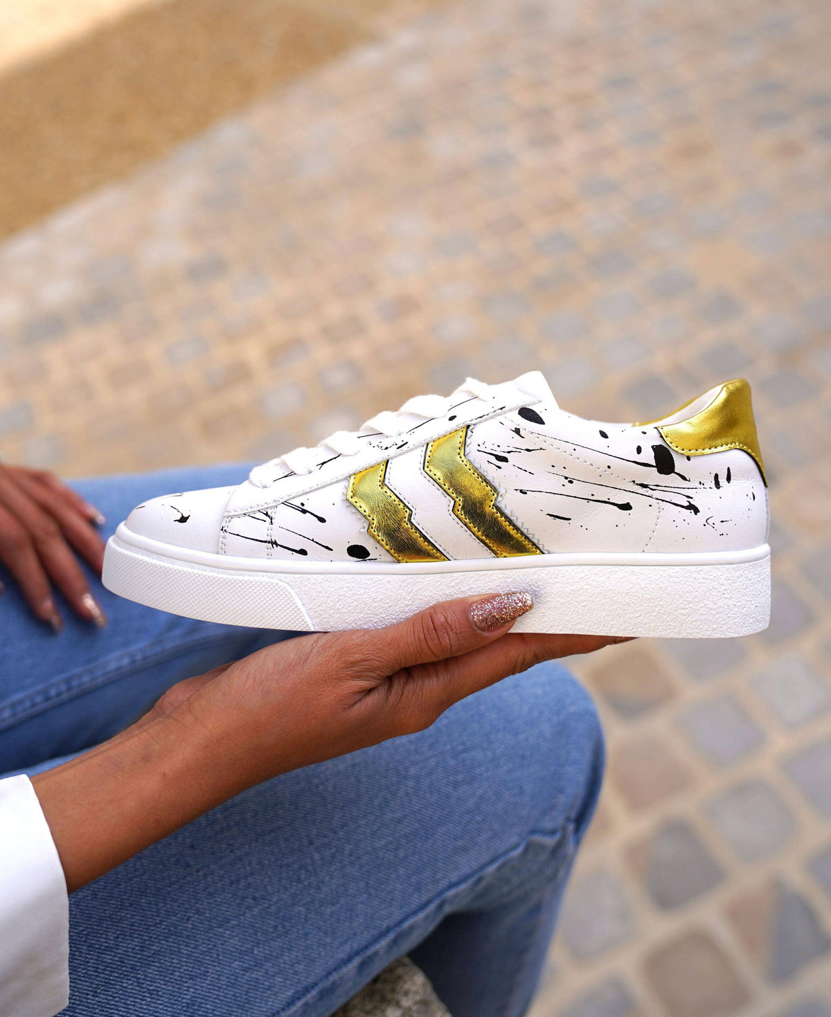 Basket Blanche Femme Sneakers Elegantes Tendance Casualmode.be