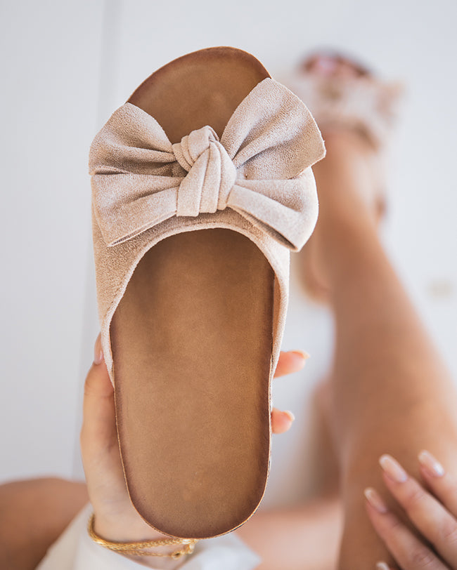 Sandale femme plateforme confort beige - Lison - Casual Mode